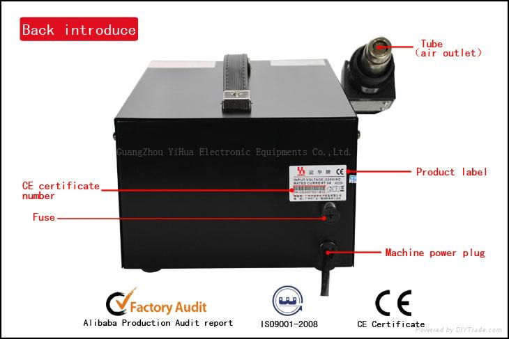 SMD soldering station,YIHUA 892D+(diaphragm pump) 4