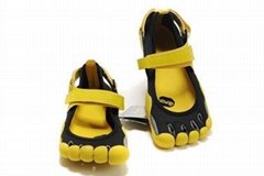 Vibram Men Five Finger Foot loose Black-Yellow
