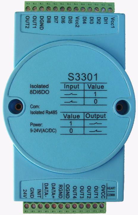 Isolated dry/wet contact inputs and open-collector outputs(S3301)