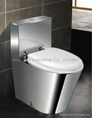 Stainless steel toilet