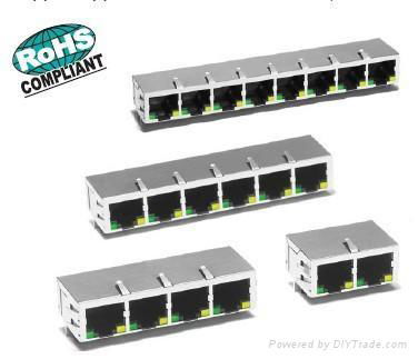 RJ45-1XN帶變壓器插座