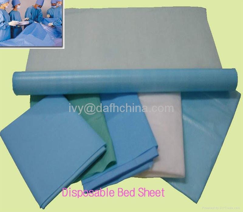 surgical bed sheet,disposable bed sheet with CE&ISO 5