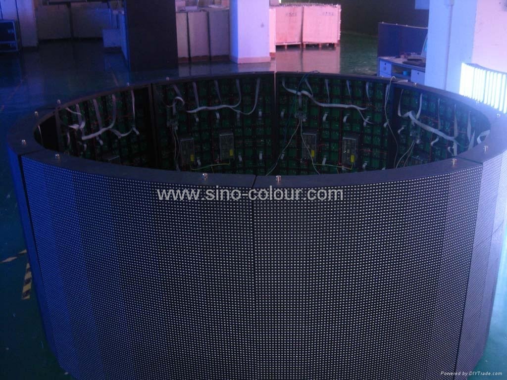 P10 Curved led display screen for advertising 3