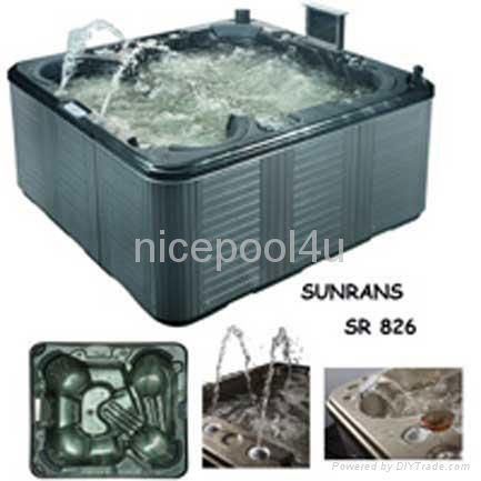 spacious outdoor spa,hot tub SR826  4