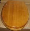 18 inches oak toilet seat