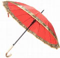 wooden auto open umbrella 3