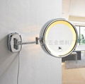 Wall mounted arms LED beauty make-up mirror