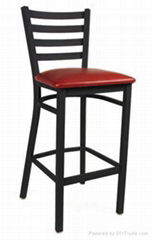 Ladder Back Metal Barstool