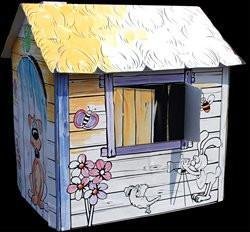 DIY小屋，儿童小屋，紙板小屋，自己組裝，可繪畫房子 2