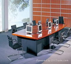 Modern wood conference table