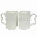 11 OZ Couple Mugs,Lover Mugs-Two Handles,Sublimation mug 2