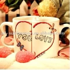 11 OZ Couple Mugs,Lover Mugs-Two Handles,Sublimation mug