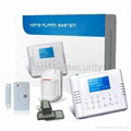 LCD wireless PSTN+GSM security alarm