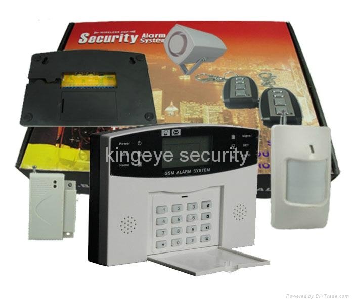 100 wireless zones LCD  Home Wireless Security GSM Alarm System 
