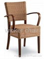 Alu. wicker chair 1
