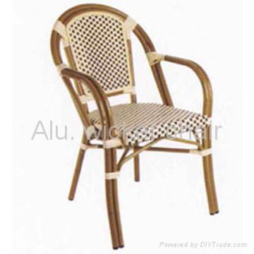 Alu. wicker chair