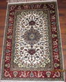 2X3FT hand knotted silk rug 1