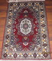 2X3FT hand knotted silk rug 3