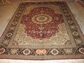 6x9ft hand knotted persian silk carpets