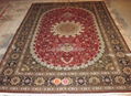 6x9ft hand knotted persian silk carpets 5