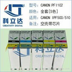 compatible cartridges for canon pfi102
