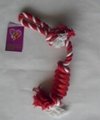 cotton rope with rubber toy