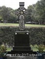 Shanxi Black cross granite tombstone  1