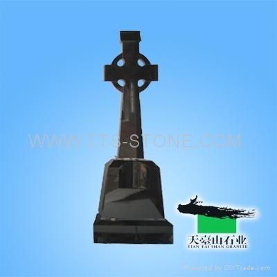 Shanxi Black cross granite tombstone  2
