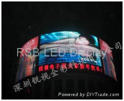 Outdoor Curved LED advertising Display board