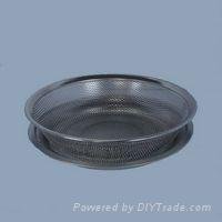 s/s shallow punching colander with tray 2