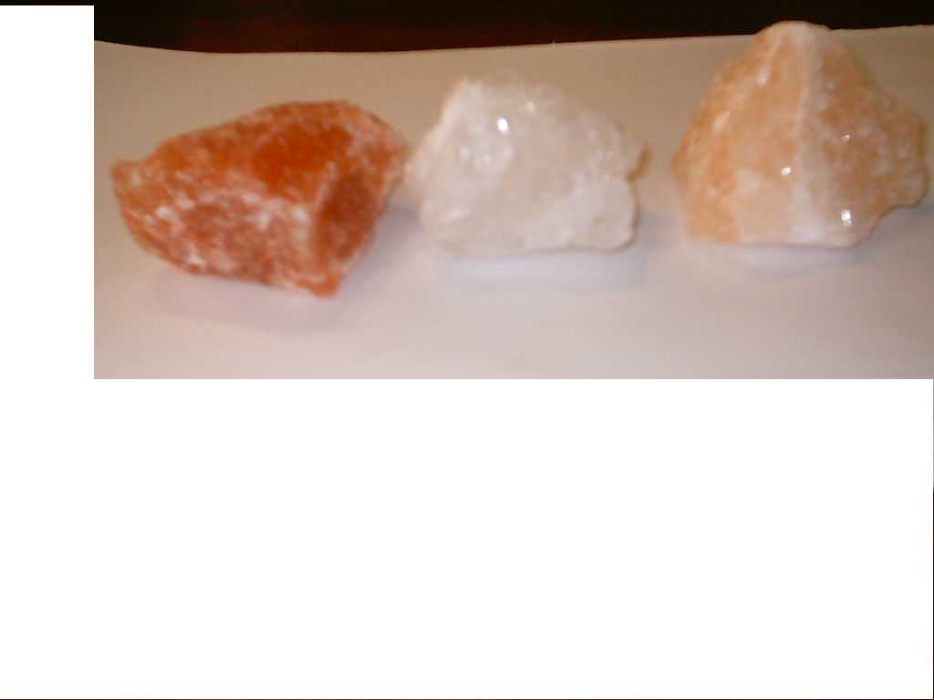 Natural Rock Salt Lumps Pink, Red & Milky White