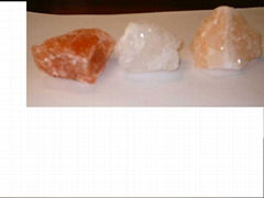 Natural Rock Salt Lumps Pink, Red & Milky White