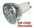 GU10/E27-6W CREE dimmable射灯批发 4