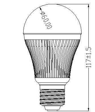 批发NTDX-BL5Wdimmable LED球泡灯红外遥控 5