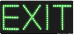 led EXIT sign