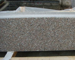 Polished G635 granite stripes slabs