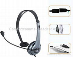 USB Call Center Headset with QD