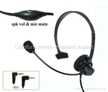 2.5mm Call Center Headset