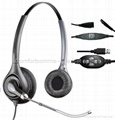 Super PRO Series USB Headsets with Quick Disconnect Cord for PLT 1