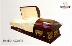 wood coffin