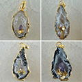 Geode Agate Pendant Bead 1