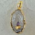 Geode Agate Pendant Bead 5