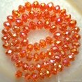 Faceted Crystal Rondelle Beads 72pieces 1