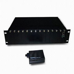 2U 14 Slots Media Converter Chassis Rack