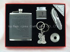 stainless steel hip flask set /flagon set 