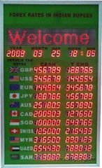 LED Bank Exchange Rate Display