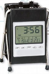 LCD Clock Pen Container