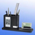 LCD Clock Pen Container 1