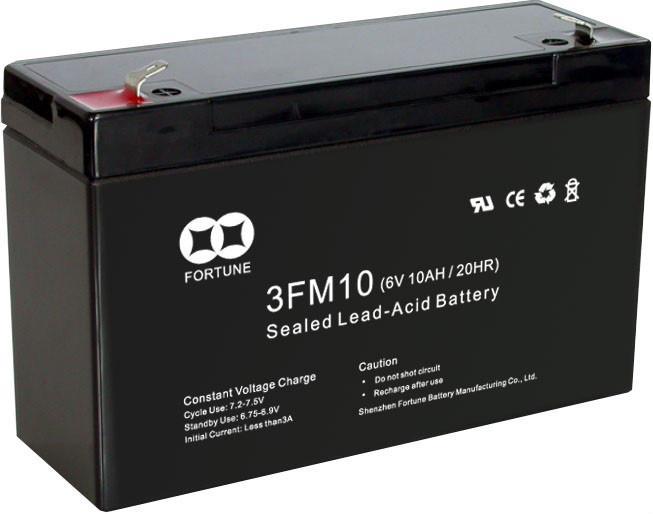 Sealed Rechargeable Lead-Acid Battery (3FM10(6V10AH/20HR))