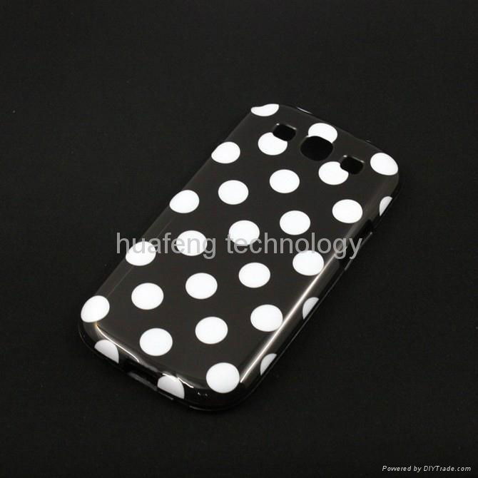 Polka Dot Back Cover for Samsung Galaxy S3 III I9300 2